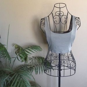 ✨NEW LIST✨Scoop Neck and Back Ribbed Crop Tank